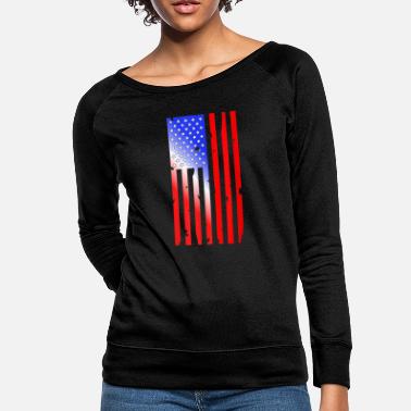 red white and blue sweatshirt